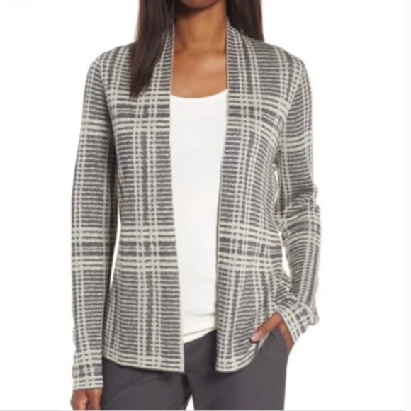 Eileen Fisher Sweaters - Eileen Fisher Tencel Wool Blend Cardigan Sweater Women's XS Gray Long Sleeve‎